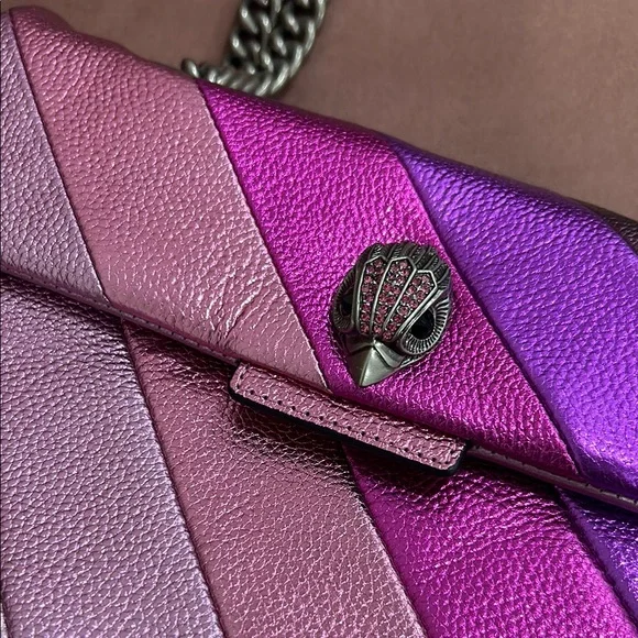 Kurt Geiger Pink and Purple Shoulder Bag THE KENSINGTON - Picture 6 of 14